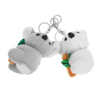 JECOMPRIS Llavero de Peluche Koala 2 Unidades Colgante Decorativo para Bolso y Mochila Accesorio Pequeño para Fiestas y Cumpleaños Diseño Animal Tierno y Fácil de Llevar