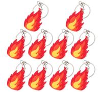 JECOMPRIS Llaveros Dije de Fuego 10 Piezas, Favores para Fiesta de Bomberos, Decoraciones Temáticas para Cumpleaños, Recuerdos Heroicos para Eventos de Bomberos