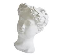 JECOMPRIS Maceta de Resina en Forma de Cabeza Femenina Griega, Jarrón Multifuncional para Flores, Adecuado para Uso en Interiores y Jardinería en Casa