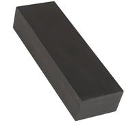 JECOMPRIS Mango de Instrumento DIY de Madera de Ébano Negra para Decoración y Reparación de Guitarra, Bloque Liso para Incrustaciones y Bricolaje, Accesorios para Guitarras Eléctricas