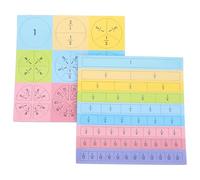 JECOMPRIS Manipulativo Matemático Magnético para 1 Set de Círculos y Bloques de Fracciones Educativos, Juego Didáctico de Matemáticas para Aprendizaje Interactivo en Escuela y Hogar