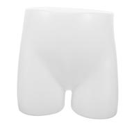 JECOMPRIS Maniquí de Cadera para Niños Blanco de PE Superficie Lisa y Flexibilidad para Exhibición de Ropa Interior Infantil y Soporte de Calzoncillos