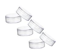JECOMPRIS Material Ps 6 Cajas Transparentes Redondas Uso Versátil para Almacenar Dulces y Juguetes Pequeños, con Tapa para Fiestas y Organizadores de Cajones