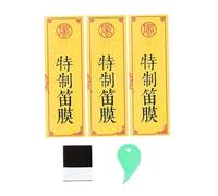 JECOMPRIS Membrana para Flauta Dizi de Caña Natural 3 Unidades con Cortador Accesorio Práctico para Instrumentos de Viento Suministros para Flauta China Color Aleatorio
