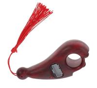 JECOMPRIS Mini Contador de Dedos Digital de Madera Roja Pantalla LCD Contador Manual para Meditación y Oración Seguimiento Diario Preciso para Práctica Budista y Alivio del Estrés