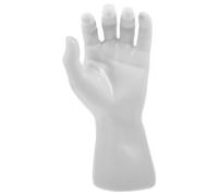 JECOMPRIS Modelo de Mano simulado exhibición de Guantes Estante de exhibición de la joyería Las Manos Dedo Soporte de joyería en Forma de Mano Soporte de joyería Masculina el plastico Blanco