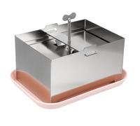 JECOMPRIS Molde Prensa de Tofu de Acero Inoxidable 304 Herramienta para Prensar Tofu Casero Molde Grande Resistente para Elaboración Tradicional en Cocina Doméstica