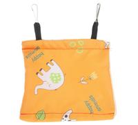 JECOMPRIS Nido de Pájaro Cálido de Algodón para Jaulas, Hamaca Colgante Mediana Amarilla sin Agujero, Cama para Pájaros y Pequeños Animales, Accesorio para Suministros de Aves de Invierno