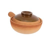 JECOMPRIS Olla Arrocera De Piedra Tradicional Con Tapa Asa Única Para Cocinar Arroz Gachas y Guisos La Estufa Cacerola De Cerámica Portátil