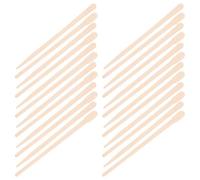 JECOMPRIS Palitos de Cera para Depilación 200 Piezas, Barras de Cera Depilatorias de Madera 88 Mm (100 Cabezas Gruesas 100 Finas), Aplicador Seguro y Desechable para Depilación Facial