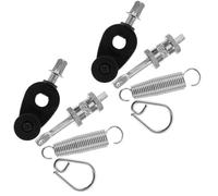 JECOMPRIS Pedal de Resorte de Metal para Bombo 2 Piezas Leva Tensor Compatible Batería de Jazz y Racks, Accesorio Profesional para Percusión Tensión Ajustable