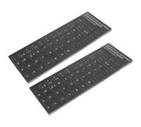 JECOMPRIS Pegatinas Blanco Teclado 10 Portugués en Portátil, para Piezas de PVC Ideales y Protección Sencilla y Duradera para Comunicación Educación
