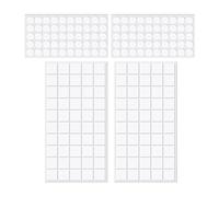 JECOMPRIS Pegatinas de Puntos Adhesivos Doble Cara Transparentes para Globos 200 Unidades (100 Redondas 10mm 100 Cuadradas 20mm) Masilla Adhesiva Removible para Manualidades y Decoración