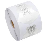 JECOMPRIS Pegatinas Guía para Manicura Formas de Uñas Profesionales de Papel Aluminio, 300 Unidades Rollo de Pegatinas Extensores Uñas para Arte y Extensión DIY en Casa y Salón
