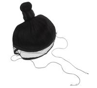 JECOMPRIS Peluca de Cosplay Tradicional China Hanfu para Hombre, Postizo de Estilo Antiguo, Fibra Sintética Suave, Diseño Moño, para Disfraces y Eventos Históricos