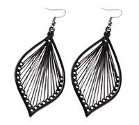 JECOMPRIS Pendientes Colgantes Bohemios para Mujer Estilo Étnico y Hojas Tejidas, Joyería Artesanal, Perfectos para Ocasiones y Regalos de Moda