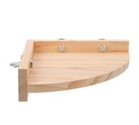 JECOMPRIS Percha de Pie para Loros, Plataforma de Madera para Pájaros, Fácil Instalación, No se Agrieta Encoge, Adecuado para Jaulas
