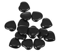 JECOMPRIS Piedras Naturales en Forma de Corazón 2 Cm, Juego de 15 Unidades de Cristales para Meditación y Terapia de Chakras, Decoración para Mesa, Hogar y Oficina, Piedras Energéticas