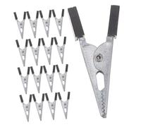 JECOMPRIS Pinzas de Cocodrilo de Metal Negro Pequeño 30 Piezas, Abrazaderas de Resorte para Jaula de Loro, Clips de Alta Resistencia para Cierre Seguro en Jaulas de Pájaros, Accesorios