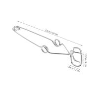 JECOMPRIS Pinzas para Tubos de Ensayo de Laboratorio Metálicas Grandes 6 Unidades Resistentes al Calor Soporte Seguro para Matraces y Centrifugación Experimentos Científicos