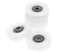 JECOMPRIS Polea Ranurada Tipo U Rodamiento Recubierto de Nailon Rueda de Guía para Riel de Puerta y Ventana Diámetro 45 MM Paquete de 5 Unidades para Uso en Cajones y Sistemas Correderos