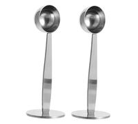 JECOMPRIS Prensas de Café Inoxidable 2 Pcs Apisonador Doble Cabezal Cucharas Cucharas para Espresso Utensilios de Cocina para Preparar Café
