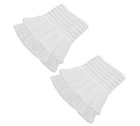 JECOMPRIS Puños de Encaje Desmontables para Mujer, Brazalete de Muñeca Gótico, Manga Falsa Decorativa Adecuado para Bodas, Cosplay y Disfraces Victorianos, Accesorios Elegantes y Ligeros