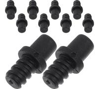 JECOMPRIS Puntas De Mango Roscadas Adaptador De Repuesto Para Cepillo De Baño Conector De Palos De Cepillo Mangos De Cepillo 10 Uds. Accesorios Para Postes