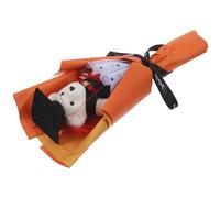 JECOMPRIS Ramo de Oso de Peluche para Graduación, 1 Unidad, Color Naranja, Decoración para Fiesta y Fotografía, Suministros para Evento de Graduación, Adorno Interior para Celebración