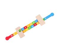 JECOMPRIS Regla de Aprendizaje Aritmético de Madera, Juego Educativo Infantil 10 Piezas, Regla Digital para Matemáticas y Desarrollo Inteligencia, Adecuado para Escuela y Hogar