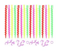 JECOMPRIS Rulos Cabello en Espiral Pequeños 26 Piezas, Varillas para Permanente Resistentes y Flexibles, Kit Rizador Pelo Mujer para Cabello Corto y Largo, Uso Profesional y Doméstico