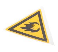 JECOMPRIS Señal de Peligro de Inflamabilidad Autoadhesiva de PET 100 MM Triángulo Equilateral Etiqueta de Advertencia Resistente para Seguridad contra Incendios en Zonas Forestales