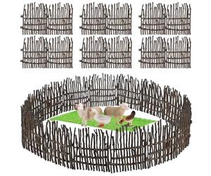 JECOMPRIS Set de 40 Piezas de Vallas de Juguete para Granja Modelo Realista de Valla de Granero Puntales Figuras de Animales Adecuado para Juegos Infantiles y Decoración Educativa