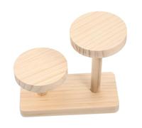 JECOMPRIS Soporte De Madera para Pasteles Escalonado De Dos Niveles, Exhibidor De Joyas De Madera Maciza, Apto para Escritorio y Decoración, Expositor Multiusos para Postres y Dulces