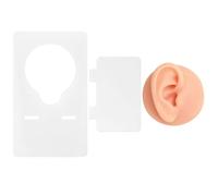 JECOMPRIS Soporte de Silicona para Práctica de Forma de Oreja Derecha Herramienta de Práctica para Maquillaje Permanente y Microblading Color para Técnicas de y Maquillaje