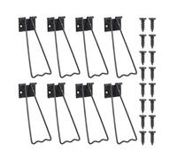 JECOMPRIS Soporte para Marco de Fotos Metálico Negro Pequeño 8 Piezas 16 Tornillos Soporte Trasero para Caballete Accesorio para Exhibición y Fijación Estable Mesa