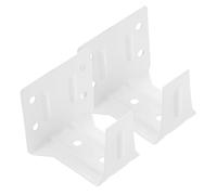 JECOMPRIS Soportes Metálicos Centrales para Persianas Horizontales, 2 Unidades Mini Blancos, Soportes de Riel para Persianas y Cortinas, Instalación para Estores y Ventanas en Hogar
