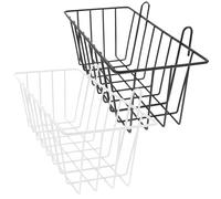 JECOMPRIS Soportes Resistentes para Conejos 2 Unidades, Comederos Colgantes para Jaula, Estantes Metálicos para Heno en Color Claro y Negro, Alimentador Duradero para Pequeños Animales