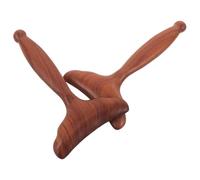 JECOMPRIS Tablas de Masaje Facial Gua Sha de Madera de Sándalo 2 Piezas, Herramientas Ergonómicas en Forma de Abanico para Masajeador Raspador, Cuidado Facial y Reducción de Hinchazón