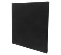 JECOMPRIS Tablero de Lienzo Estirado, Marco para Pintura en Lienzo, Negro, Cuadrado, Madera y Algodón, para Pintura Acrílica, Óleo y Acuarela, Práctica Artística y Escuelas