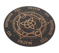 JECOMPRIS Tablero de Péndulo Grande de Madera para Adivinación, Tablero de Altar de Brujas Tallado, Juguete de Radiestesia Metafísico para Meditación y Lectura de Péndulo, 1 Pieza