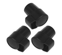JECOMPRIS Tapones para Saxofón Alto 3piezas en Abs Negro, Protectores para Partes de Saxofón Que Preservan el Rendimiento y Protegen el Cuerpo del Instrumento