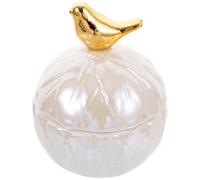 JECOMPRIS Tarro de Cerámica Pequeño Tapa Sellada para Joyas, Almacenamiento de Dulces y Decoración del Hogar Estilo Nórdico Moderno, Adecuado para Sala, Cocina y Oficina