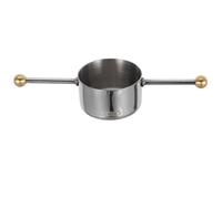 JECOMPRIS Taza Medidora de Acero Inoxidable 30 Ml Doble Bola para Coctelería Taza de Onza para Barra y Vino Medidor Preciso para Whisky y Cócteles en Casa