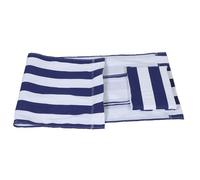 JECOMPRIS Tela de Repuesto para Silla de Exterior Plegable, Diseño a Rayas Azul con Almohada, Tela de Eslinga Transpirable Resistente al Clima para Jardín, Playa y Patio, Recambio