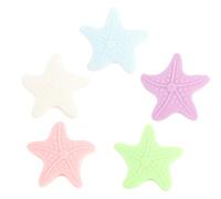 JECOMPRIS Topes de Puerta Autoadhesivos de Silicona PVC Suave, Diseño Estrella de Mar Luminiscente, 10 Unidades para Protección de Paredes y Muebles en Hogar y Oficina Color Color Aleatorio