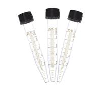 JECOMPRIS Tubos de Centrífuga de Vidrio de 10 Ml Tapón de Rosca 3 Unidades Tubos de Ensayo Escala Clara para Laboratorio Análisis Bioquímico y Biología Molecular