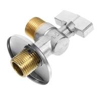 JECOMPRIS Válvula de Cierre de Agua de Cobre, Válvula de Ángulo, Plata, Sellado Hermético y Ajuste Fácil, para Baño y Fregadero de Cocina