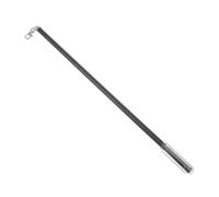 JECOMPRIS Varilla para Cortinas 60 Cm de Aluminio, Barra para Persianas Verticales Negra Textura, Tirador Manual Ergonómico para Reparación y Uso en Ventanas y Puertas