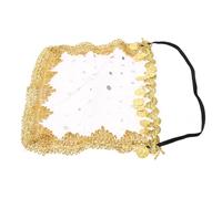 JECOMPRIS Velo Facial para Danza del Vientre Femenino de Lentejuelas Rosa, Accesorio Cosplay de Disfraz de Bailarina del Vientre para Fiestas Temáticas y Espectáculos, 1 Pieza